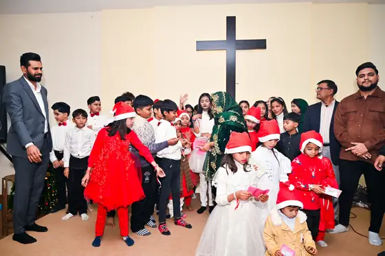 Christmas morning at Harvest Hands Church
