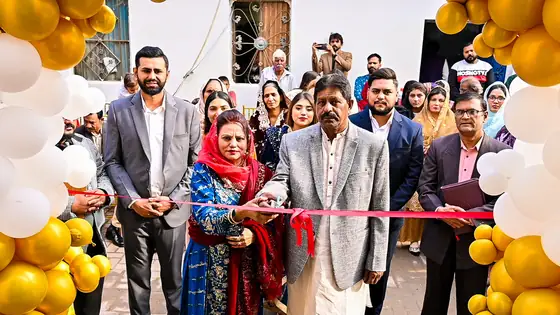 Cutting the ribbon at the inauguration, 2025
