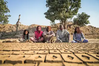 Working at the brick kiln