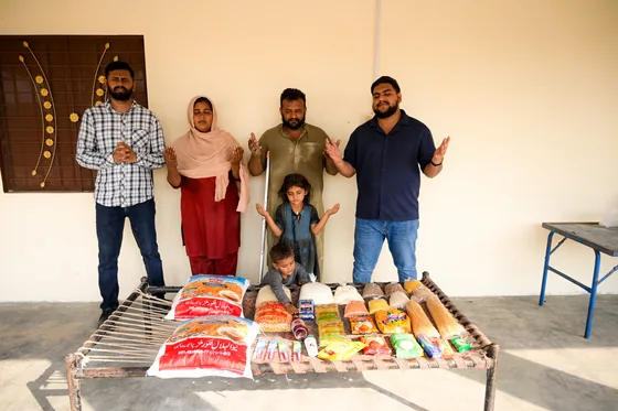 Where we found them — the family at the brick field
