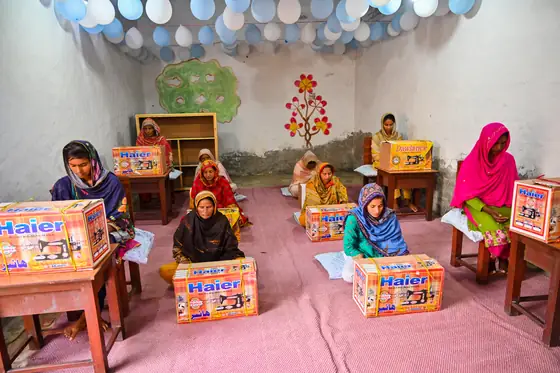 Shazia — Sewing centre graduate